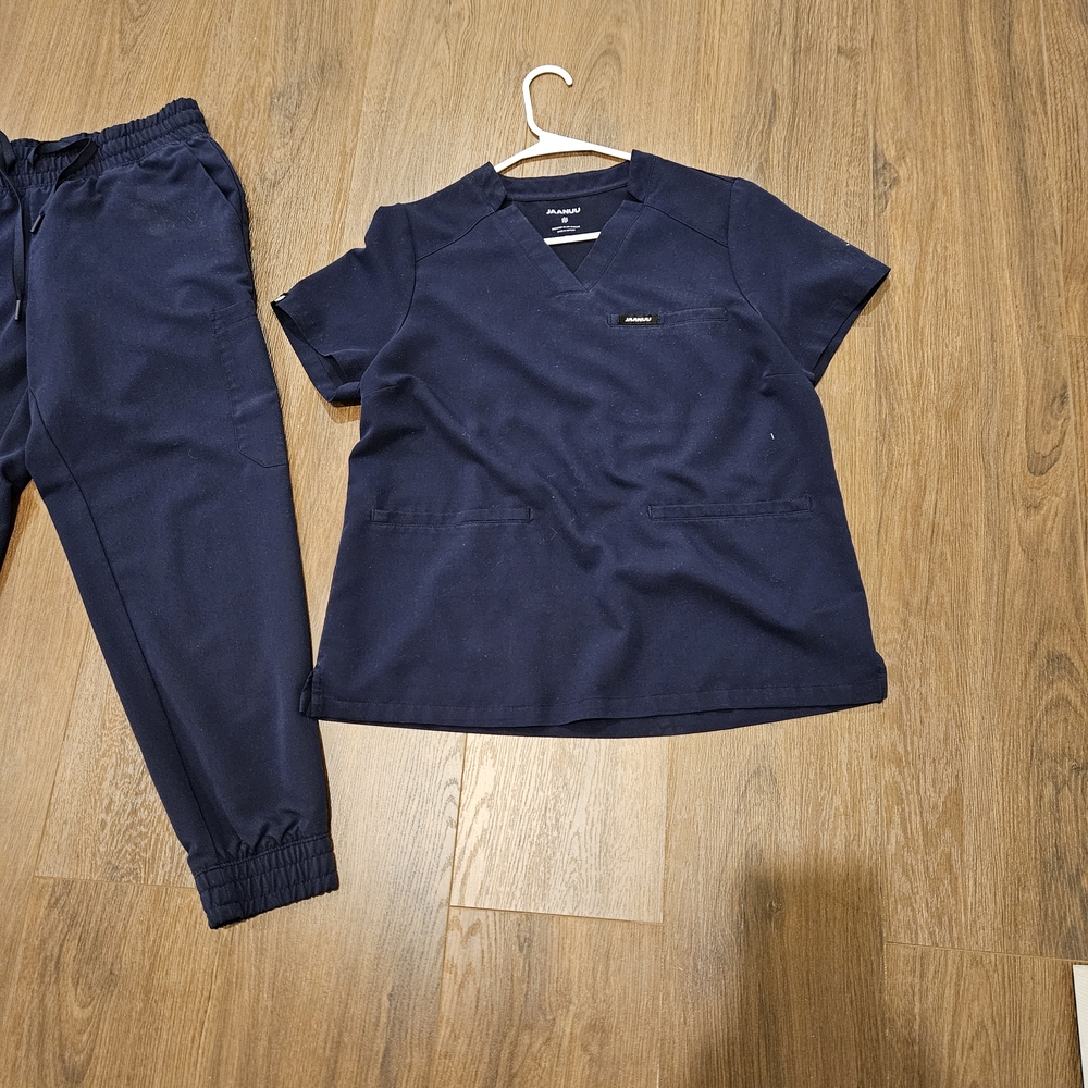 Jaanuu Navy Blue Scrub Set